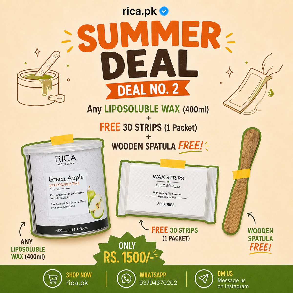 Summer Sale liposoluble Wax 400ml
