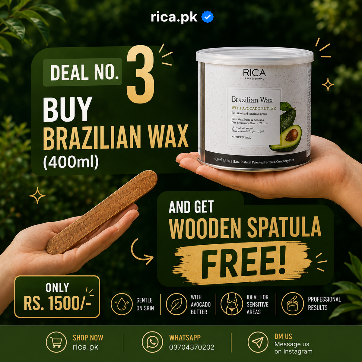 Summer Sale Brazilian Wax 400ml