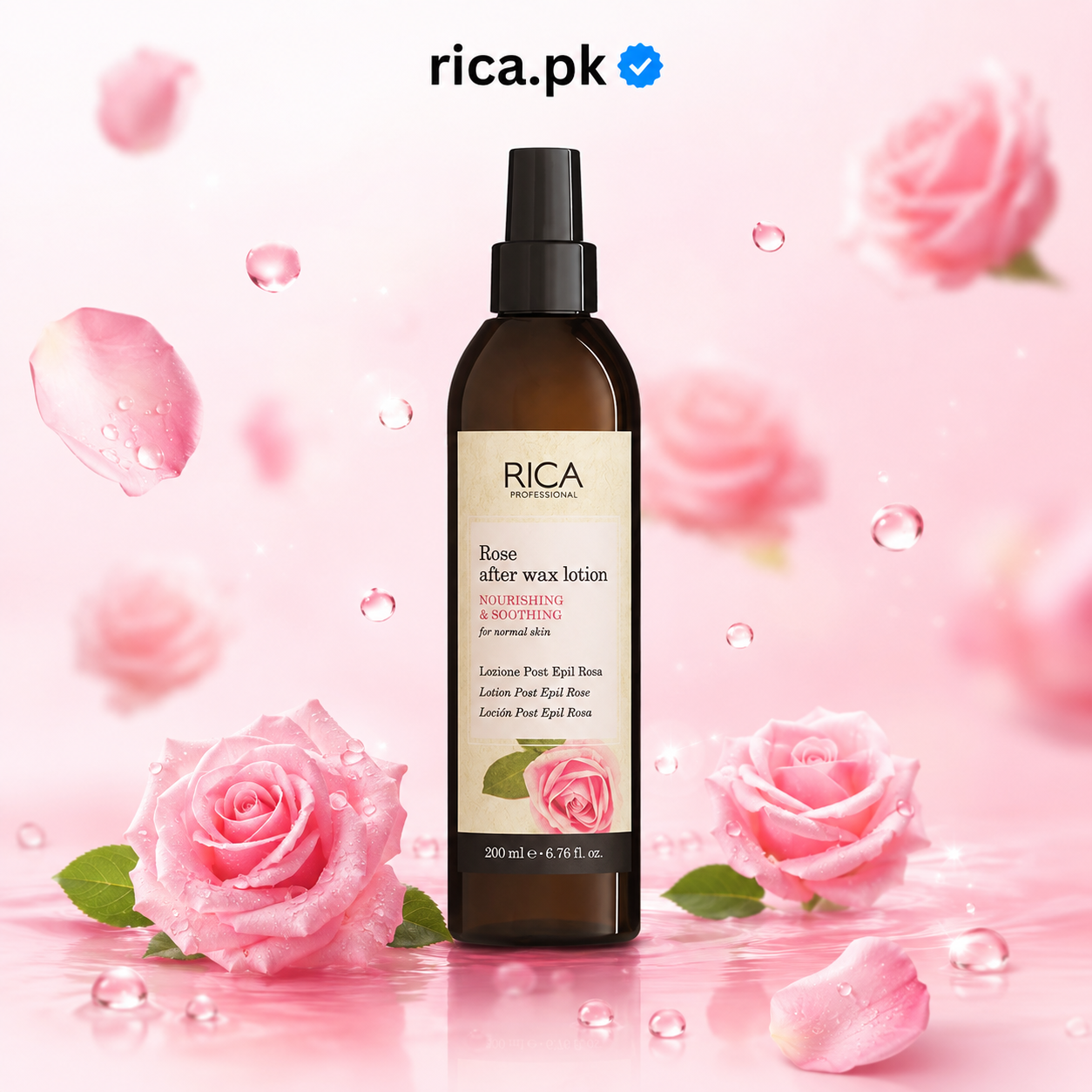 RICA Rose After Wax Lotion - 200ml