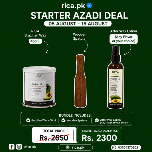 Starter Brazilian Azadi Deal (400ml + After Wax Lotion + Spatula)