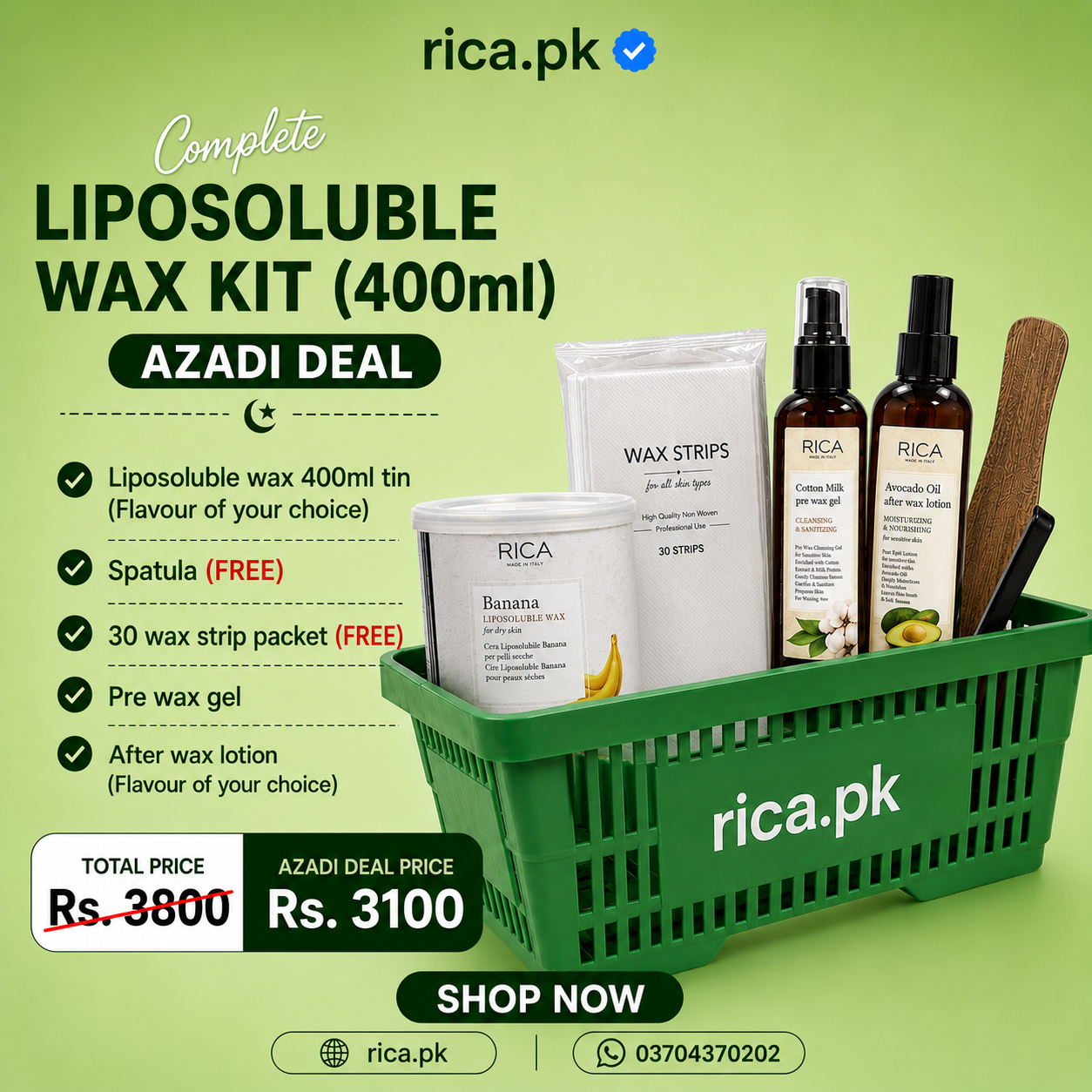 Complete Liposoluble Wax Kit (400ml)
