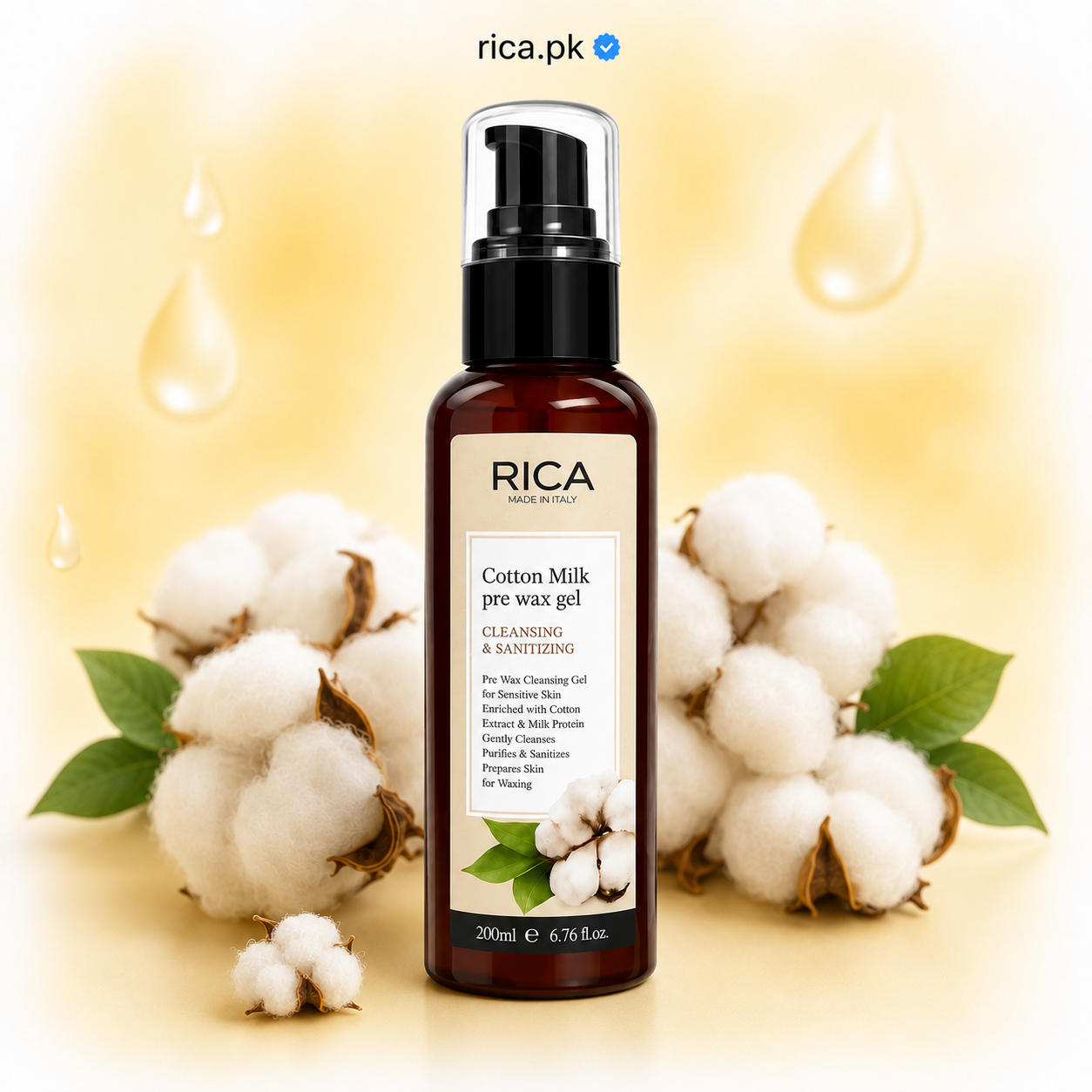 RICA Cotton Milk Pre Wax Gel – 200ml